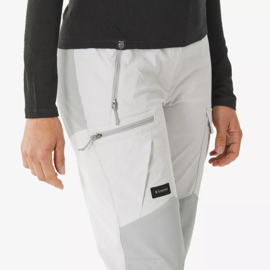 Women Mountain Trekking Resistant Trousers - MT500 V2, Grey, No Color, large image number 3