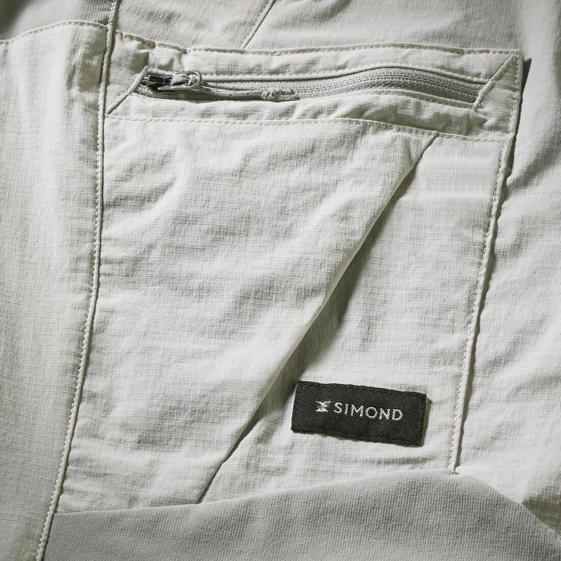 Women Mountain Trekking Resistant Trousers - MT500 V2, Grey, No Color, large image number 4