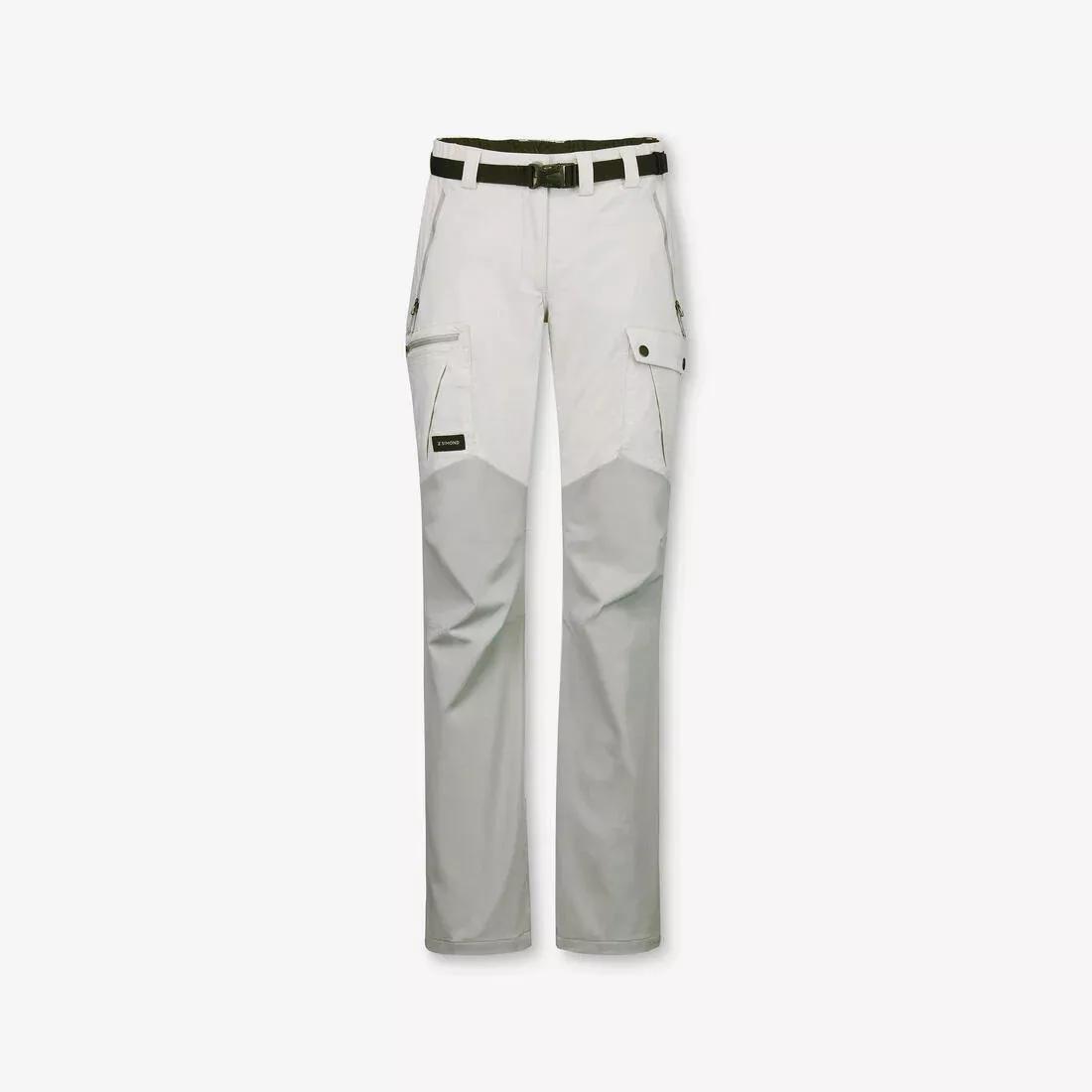 Women Mountain Trekking Resistant Trousers - MT500 V2, Grey, No Color, large image number 7