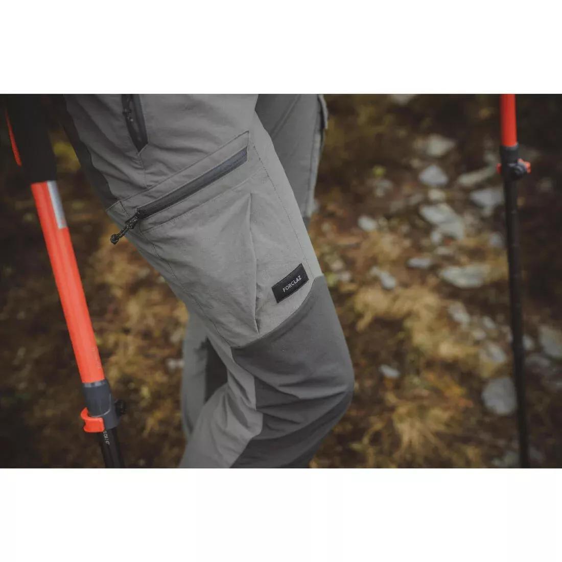 Women Mountain Trekking Resistant Trousers - MT500 V2, Grey, No Color, large image number 9