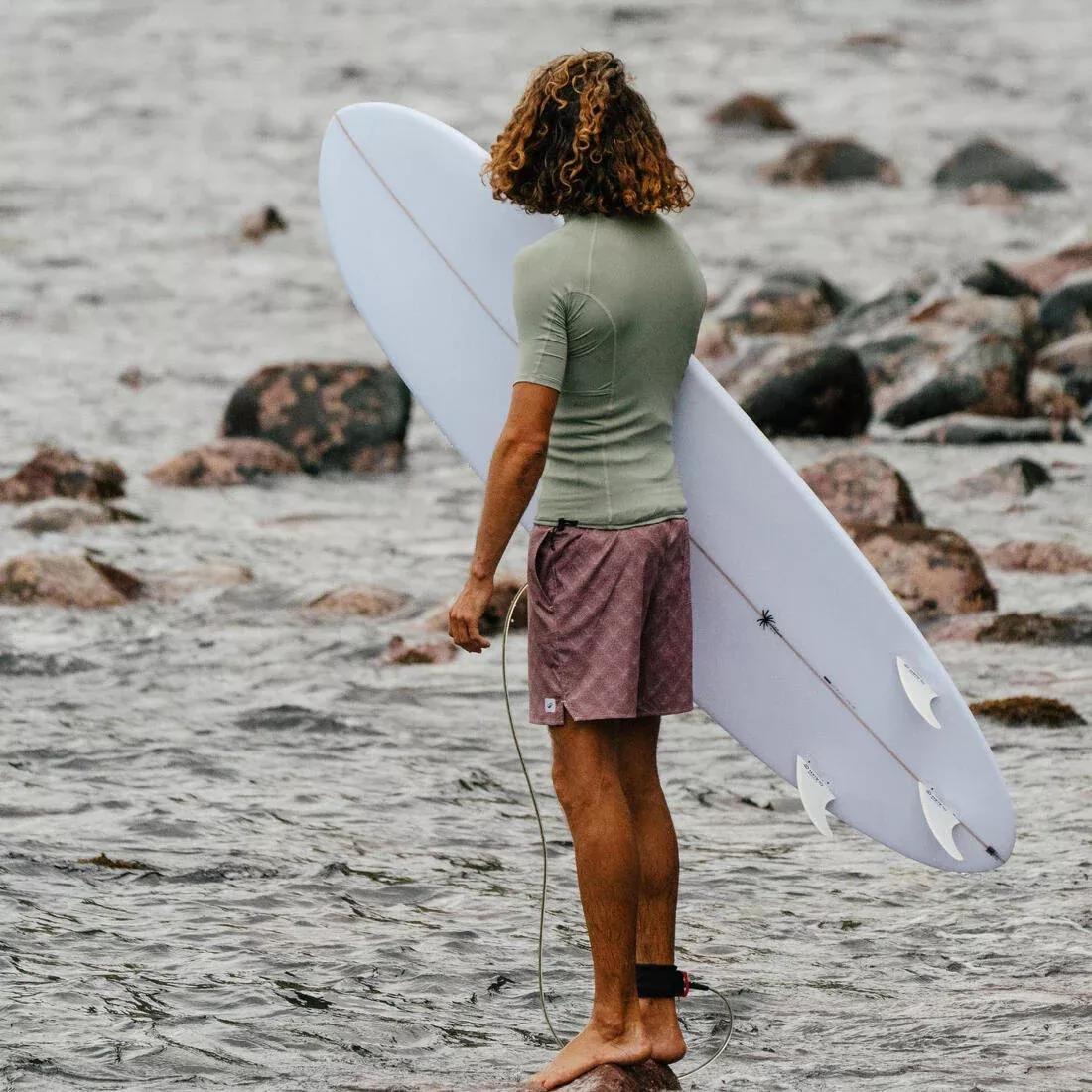 Men Surfing Boardshorts Mid-Length Swim Shorts 18&rdquo; - 100, Pink, 5401_000, large image number 12