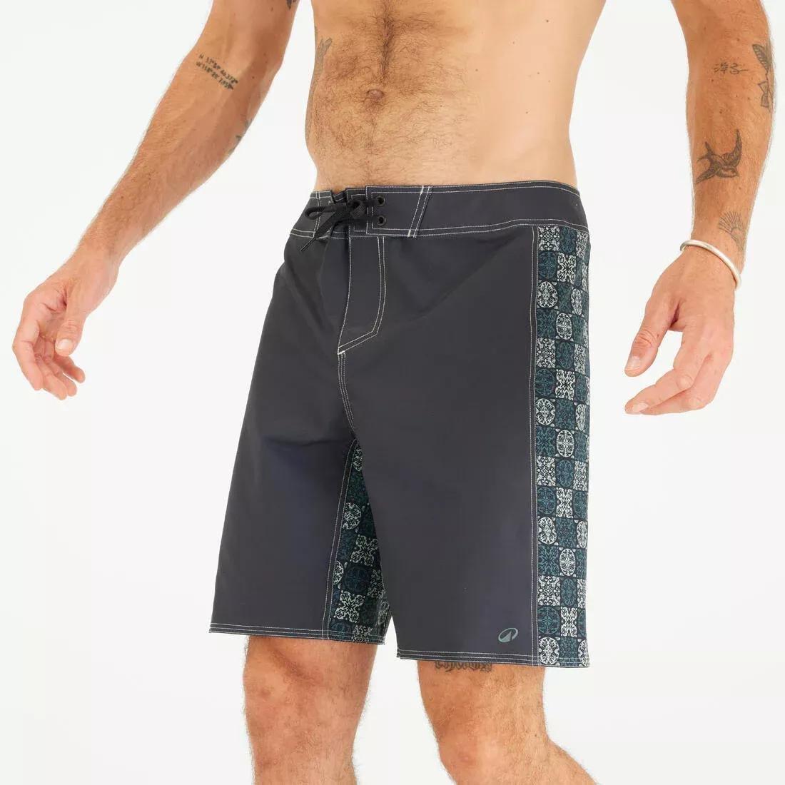 Boardshort Surf 500 19" Alex, Black, No Color, medium