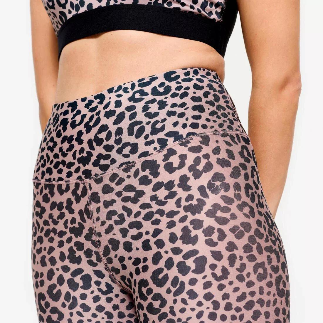 Women High-Waisted Fitness Leggings, Beige, No Color, large image number 11