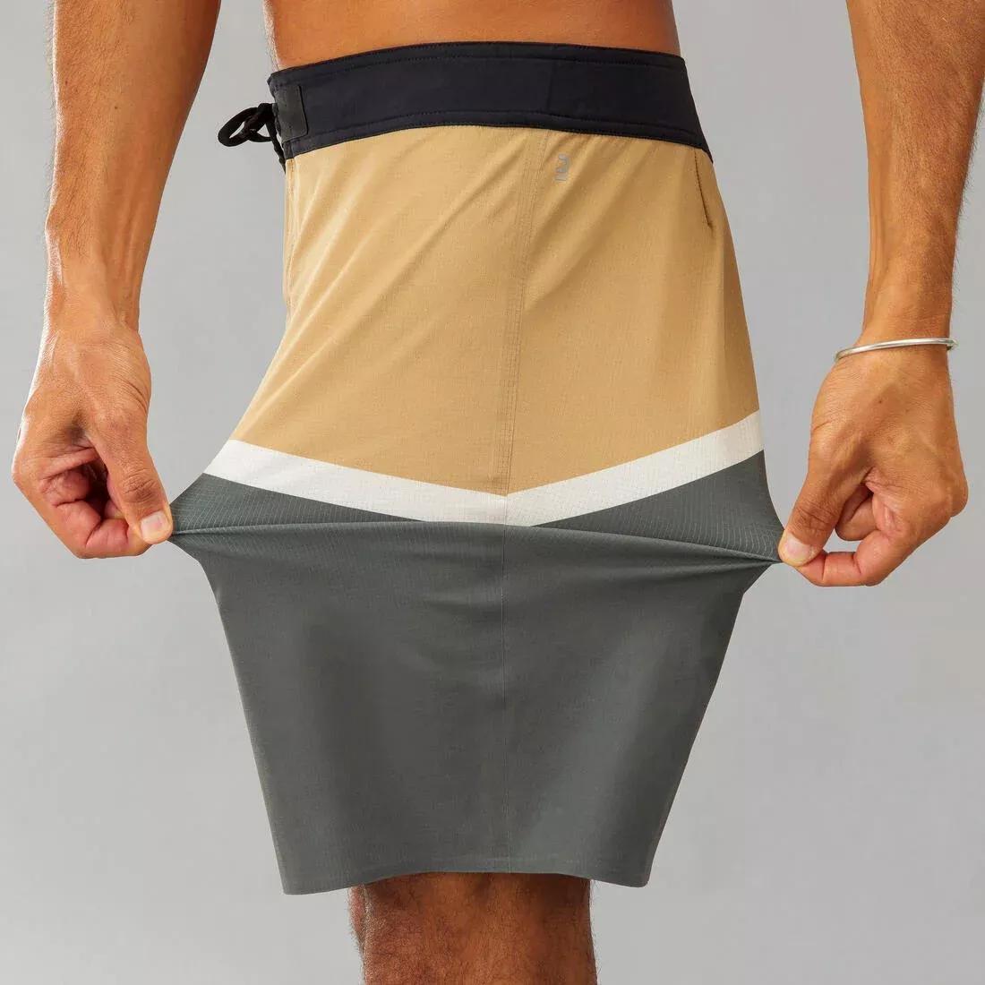 Surfing Boardshorts - Standard 900 Flat Belt - Dude, Black, No Color, large image number 4