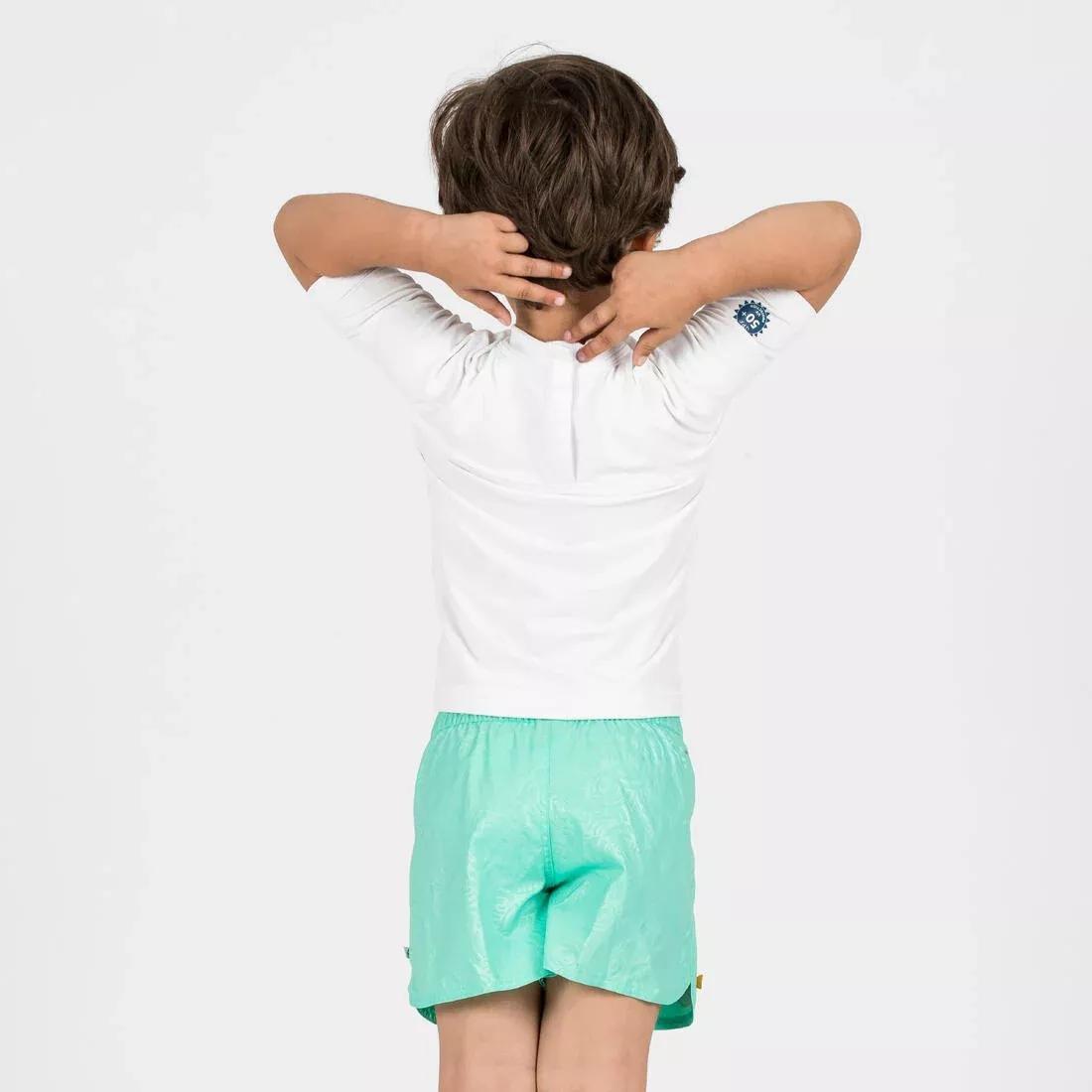 Kids Unisex swim shorts - wave, Khaki, No Color, large image number 7