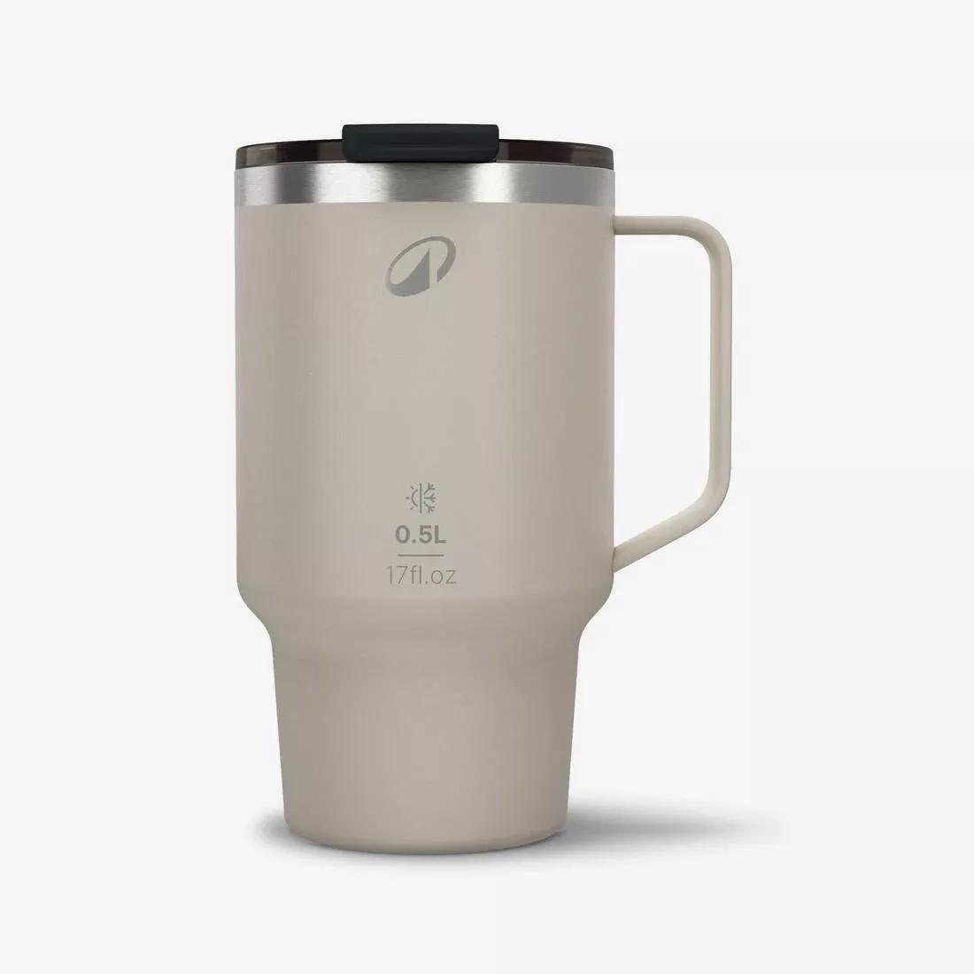 0.5 L Stainless Steel Mug 900, For Camping, Hiking/Trekking, Beige, No Color, medium