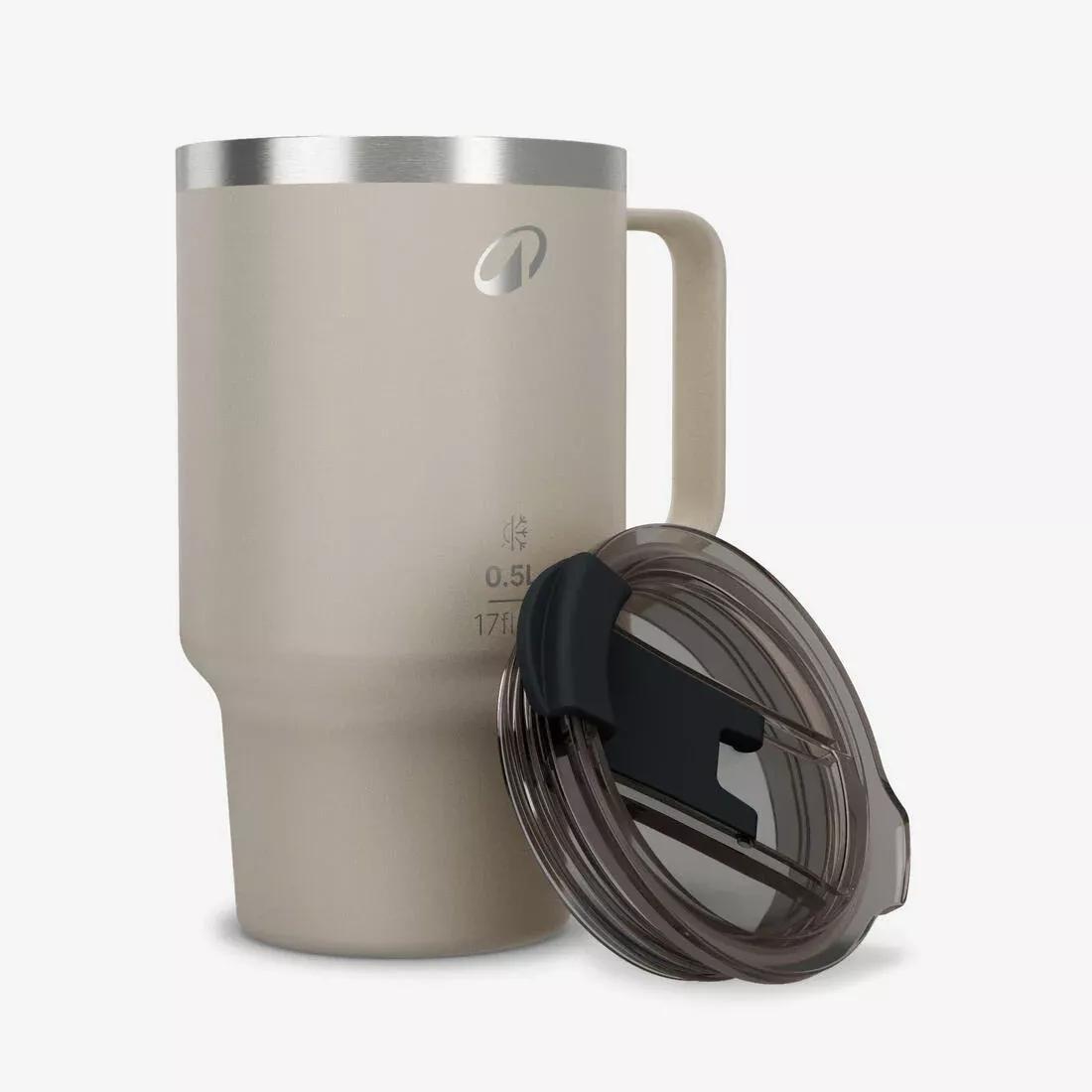 0.5 L Stainless Steel Mug 900, For Camping, Hiking/Trekking, Beige, No Color, medium