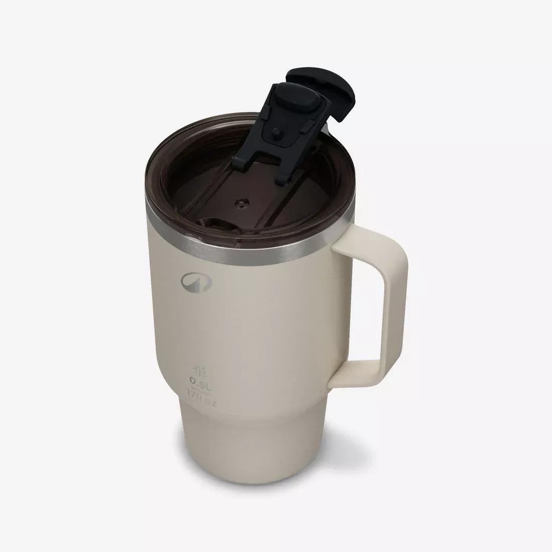 0.5 L Stainless Steel Mug 900, For Camping, Hiking/Trekking, Beige, No Color, large image number 5