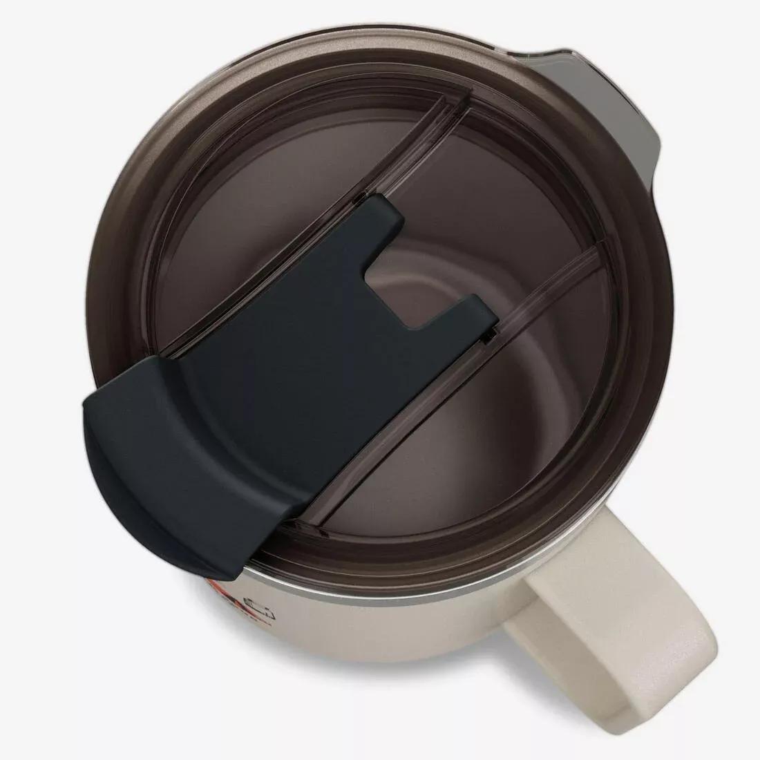 900 Insulated 0.35 L Stainless Steel Flask, For Camping, Hiking/Trekking, Beige, No Color, large image number 11