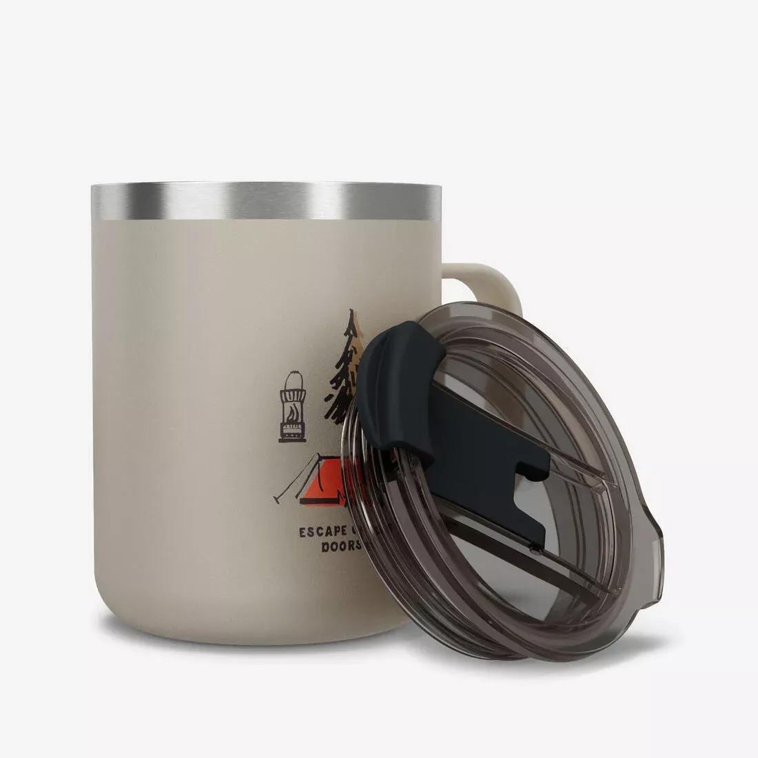900 insulated 0.35 l stainless steel flask - for camping - hiking/trekking, Blue, No Color, large image number 4