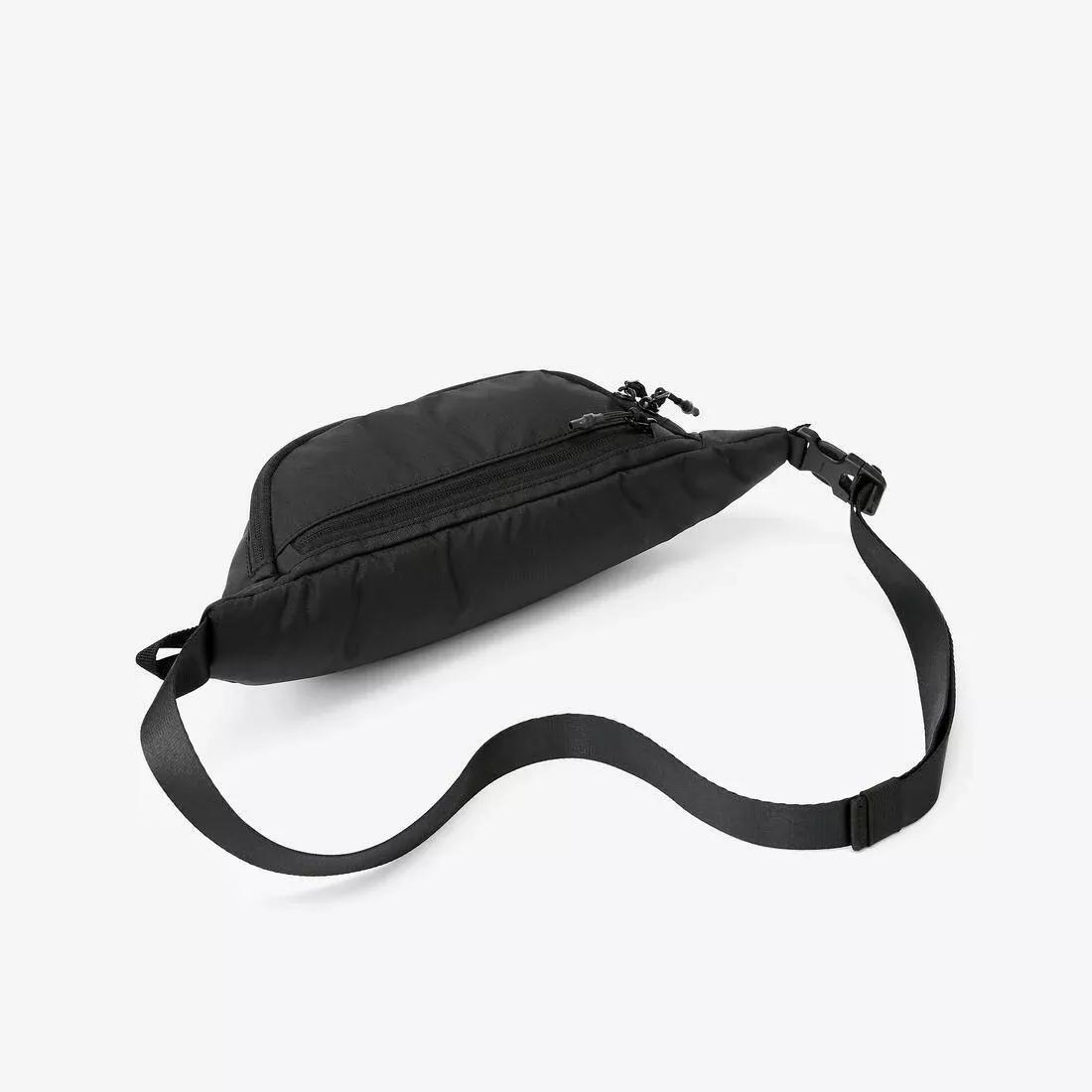 Ripstop Bumbag -  2 Pockets, Black, No Color, medium