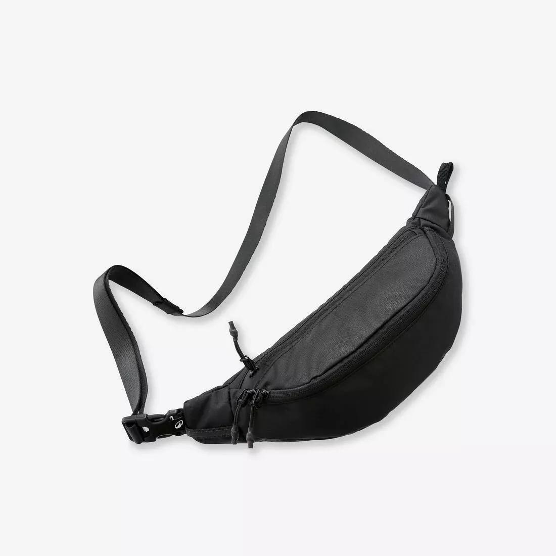 Ripstop Bumbag -  2 Pockets, Black, No Color, large image number 5