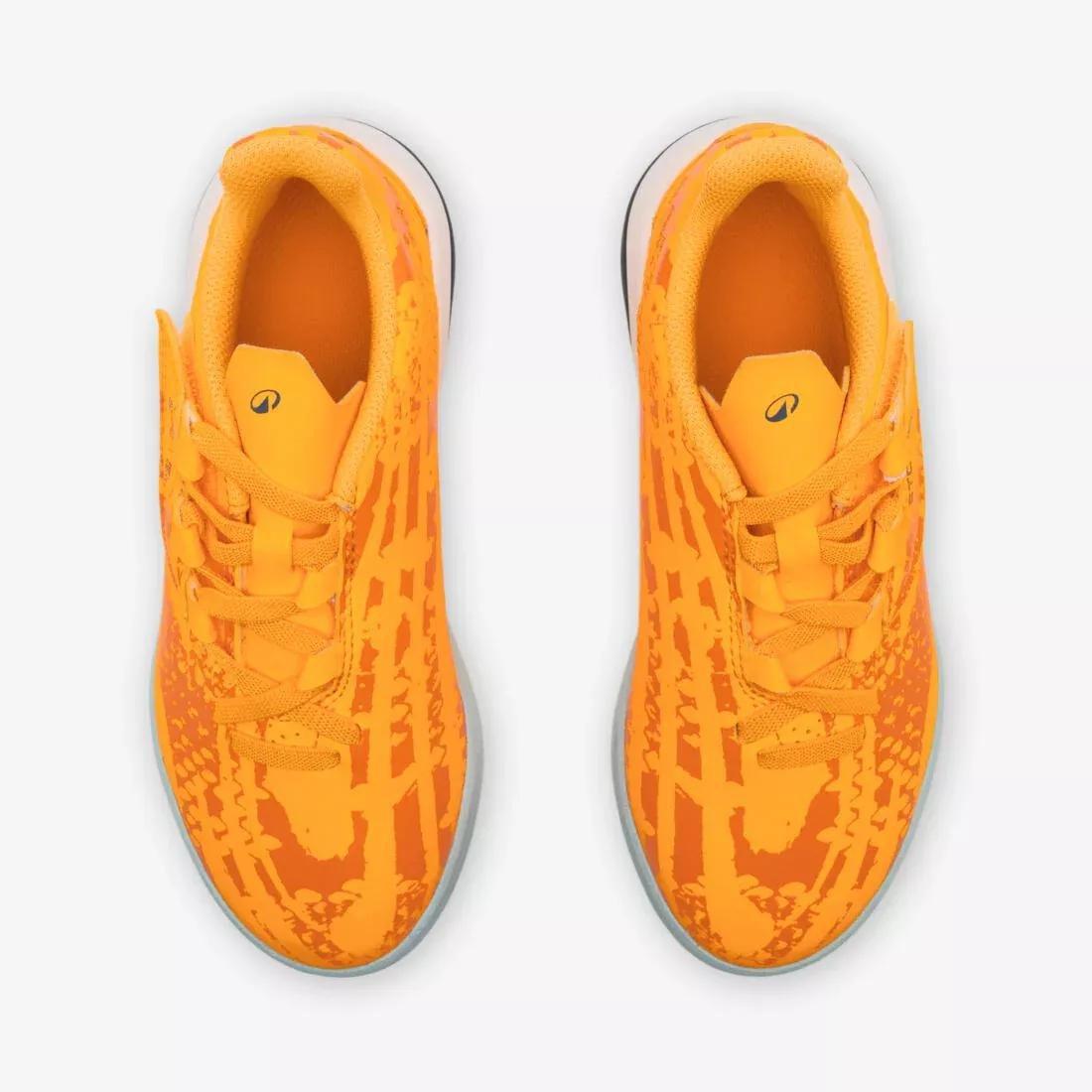 Kids Unisex Velcro Football Boots - Viralto I Easy Turf Tf, Orange, No Color, large image number 8