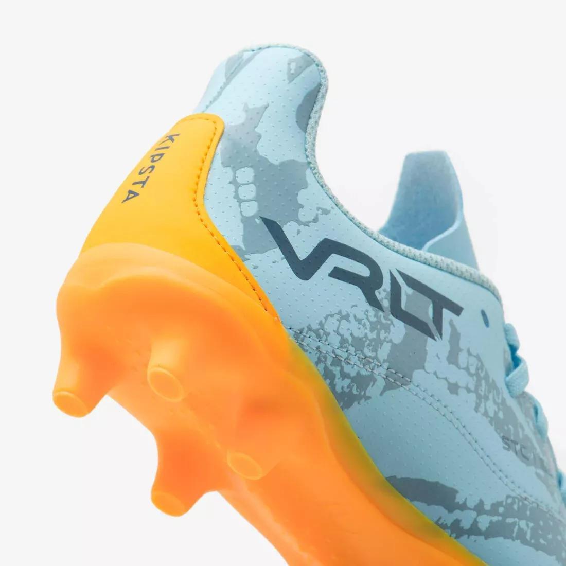 NAVY BLUE Kids' Lace-Up Football Boots Viralto I FG - Snake, No Color, large image number 5