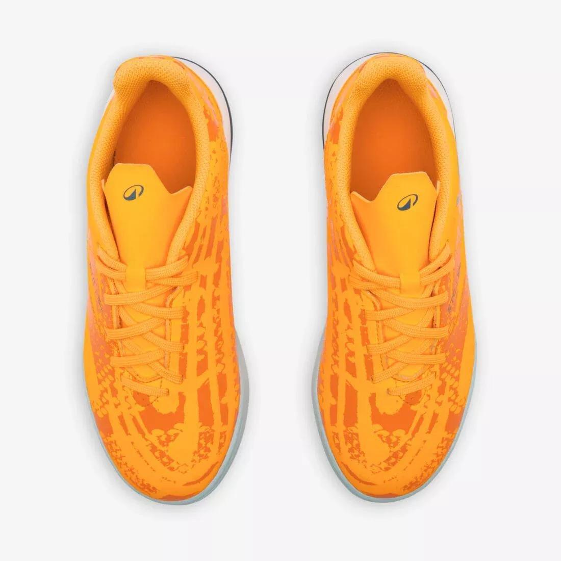 Kids Unisex Lace-Up Football Boots Viralto I Turf Tf, Orange, No Color, large image number 8