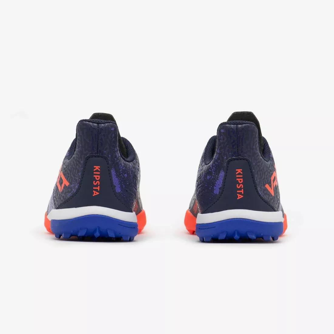 NAVY BLUE Kids' Lace-Up Football Boots Viralto I Turf TF, No Color, large image number 4