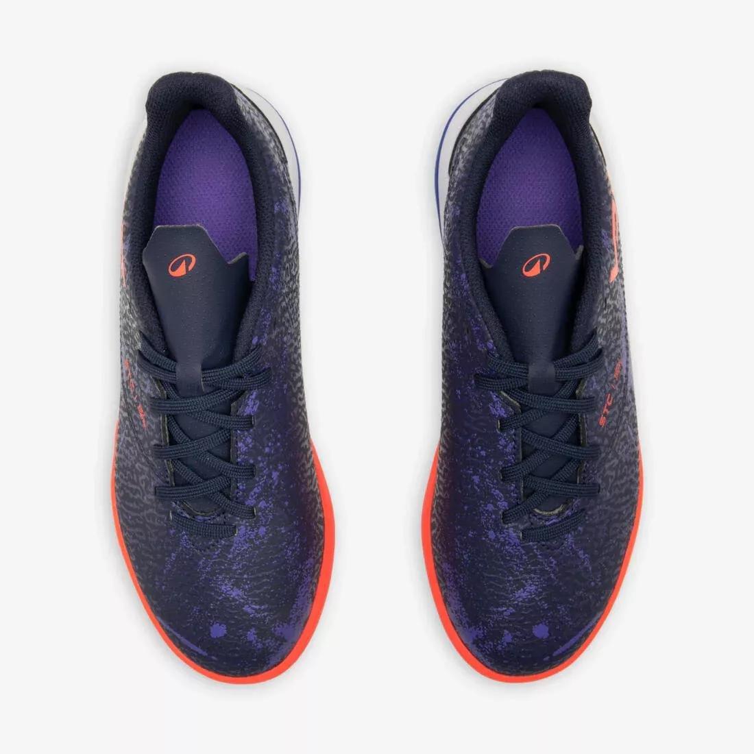 NAVY BLUE Kids' Lace-Up Football Boots Viralto I Turf TF, No Color, large image number 8