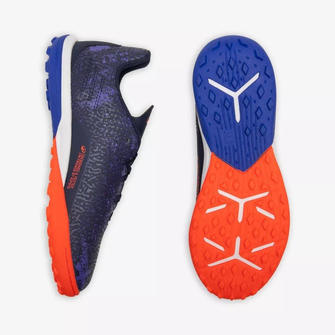 NAVY BLUE Kids' Lace-Up Football Boots Viralto I Turf TF, No Color, large image number 9