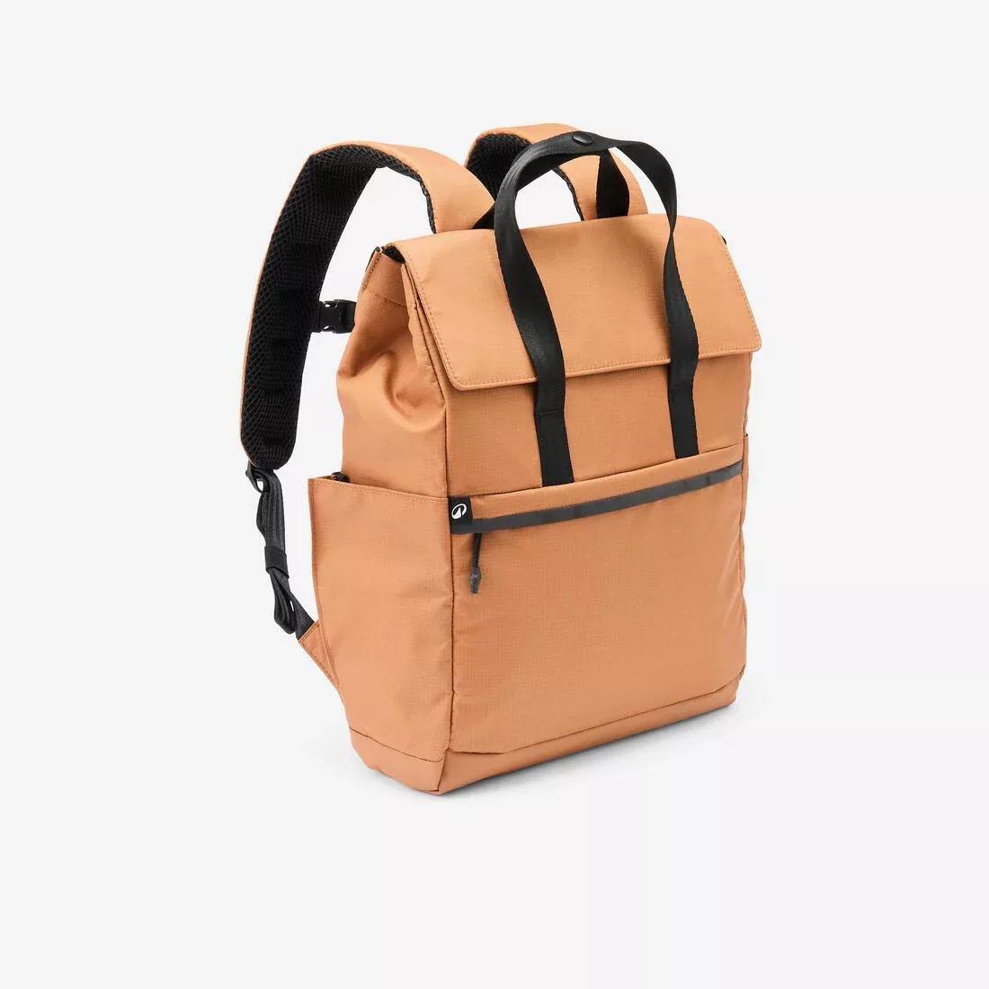 15L Ripstop backpack with laptop compartment, Brown, No Color, medium