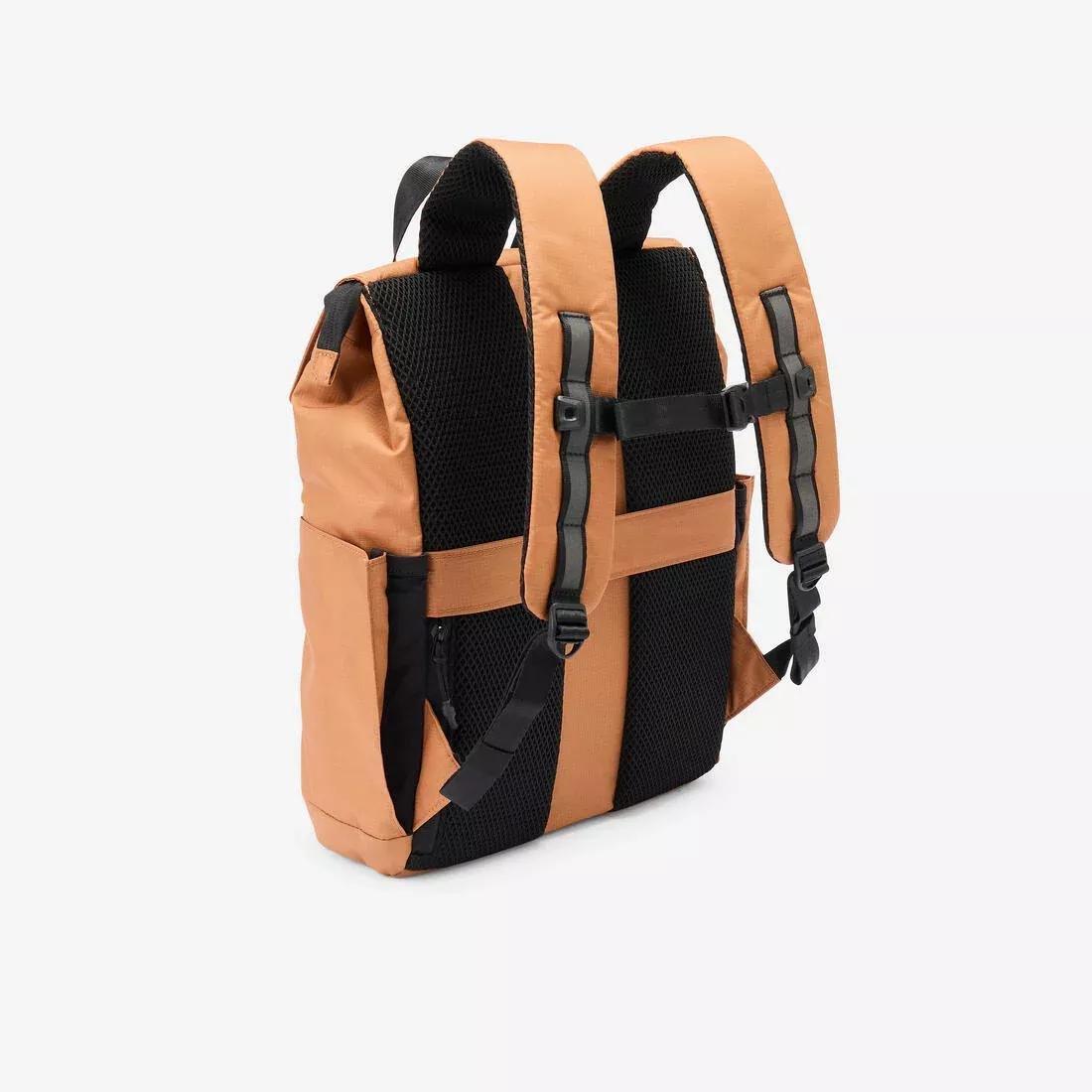 15L Ripstop backpack with laptop compartment, Brown, No Color, medium