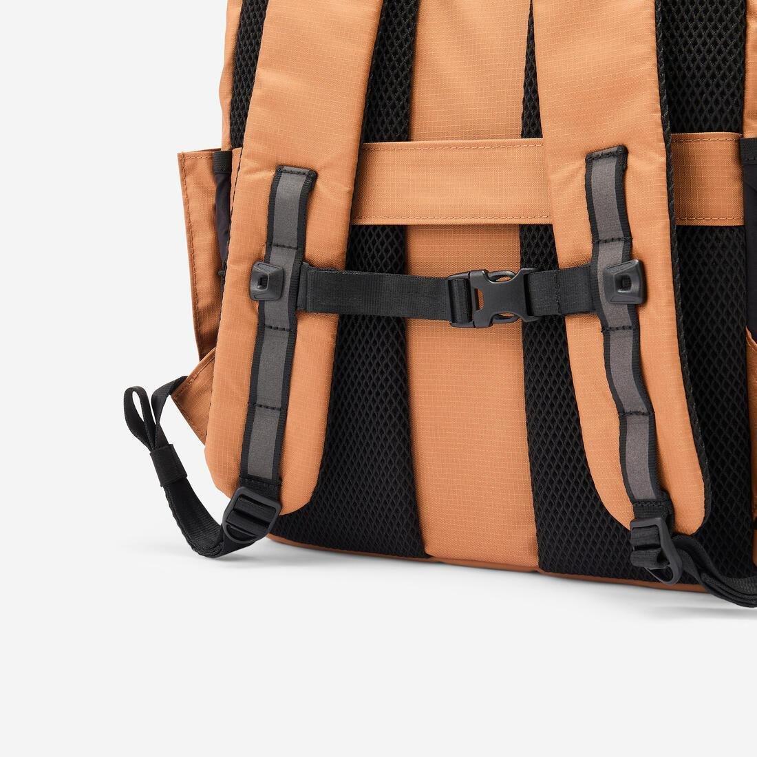 15L Ripstop backpack with laptop compartment, Brown, No Color, large image number 3