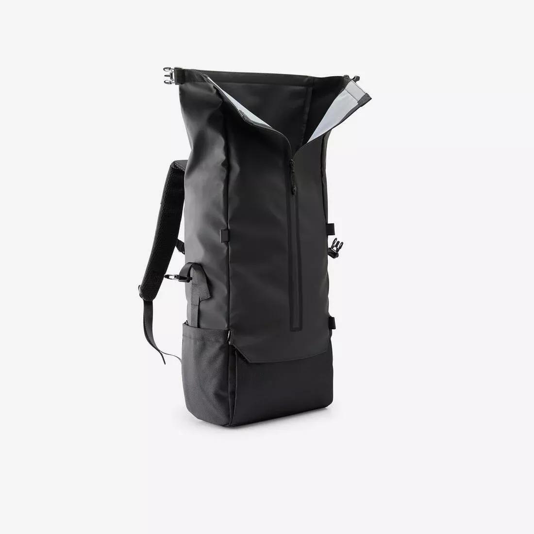 29L Backpack Rolltop with Laptop Pocket, Beige, No Color, medium