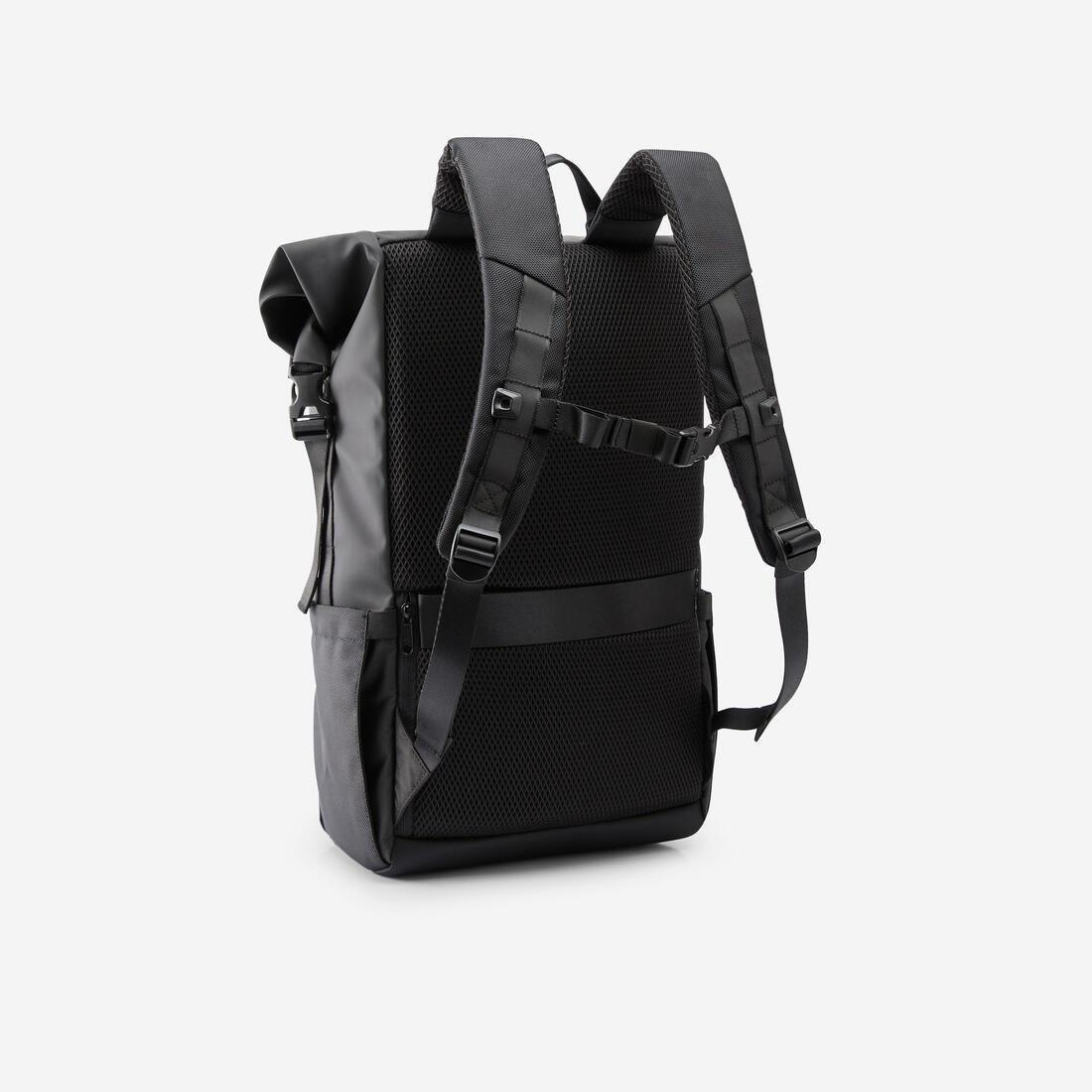 29L Backpack Rolltop with Laptop Pocket, Beige, No Color, large image number 4
