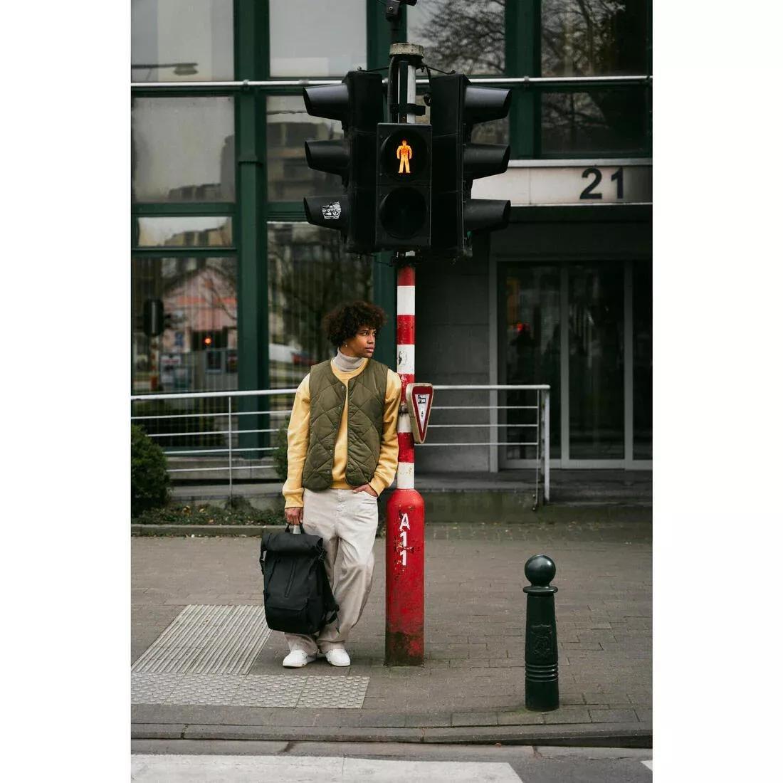 29L Backpack Rolltop with Laptop Pocket, Beige, No Color, large image number 9