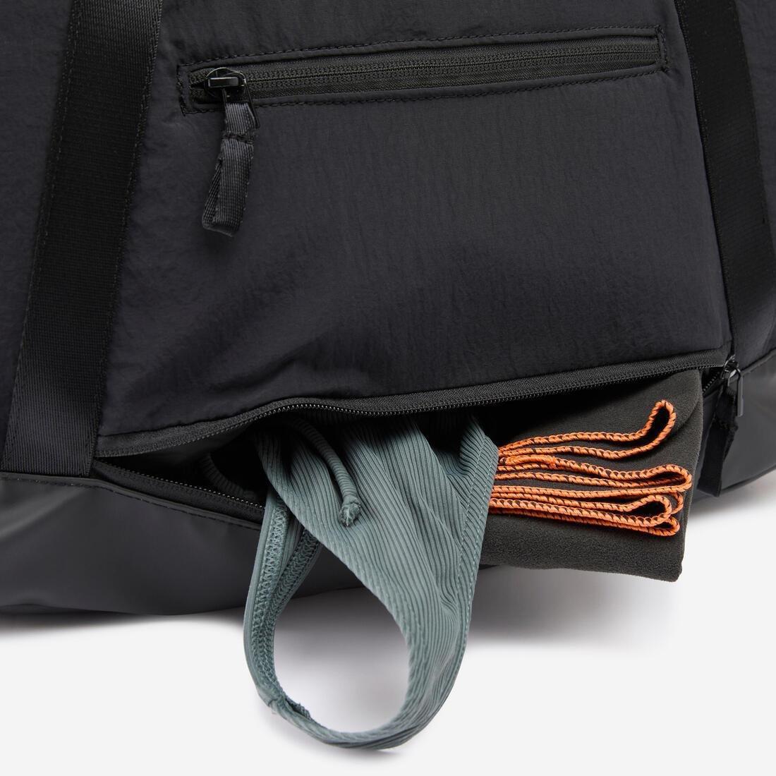 28L sports bag with strap and waterproof pocket, Beige, No Color, large image number 4