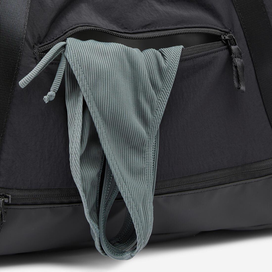 28L sports bag with strap and waterproof pocket, Beige, No Color, large image number 5