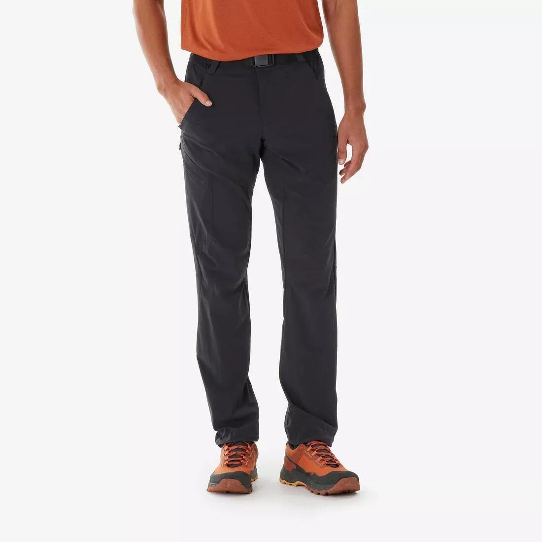 Men Hiking Trousers - MH500, Black, No Color, large image number 0
