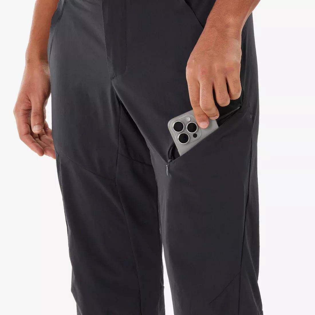 Men Hiking Trousers - MH500, Black, No Color, large image number 5