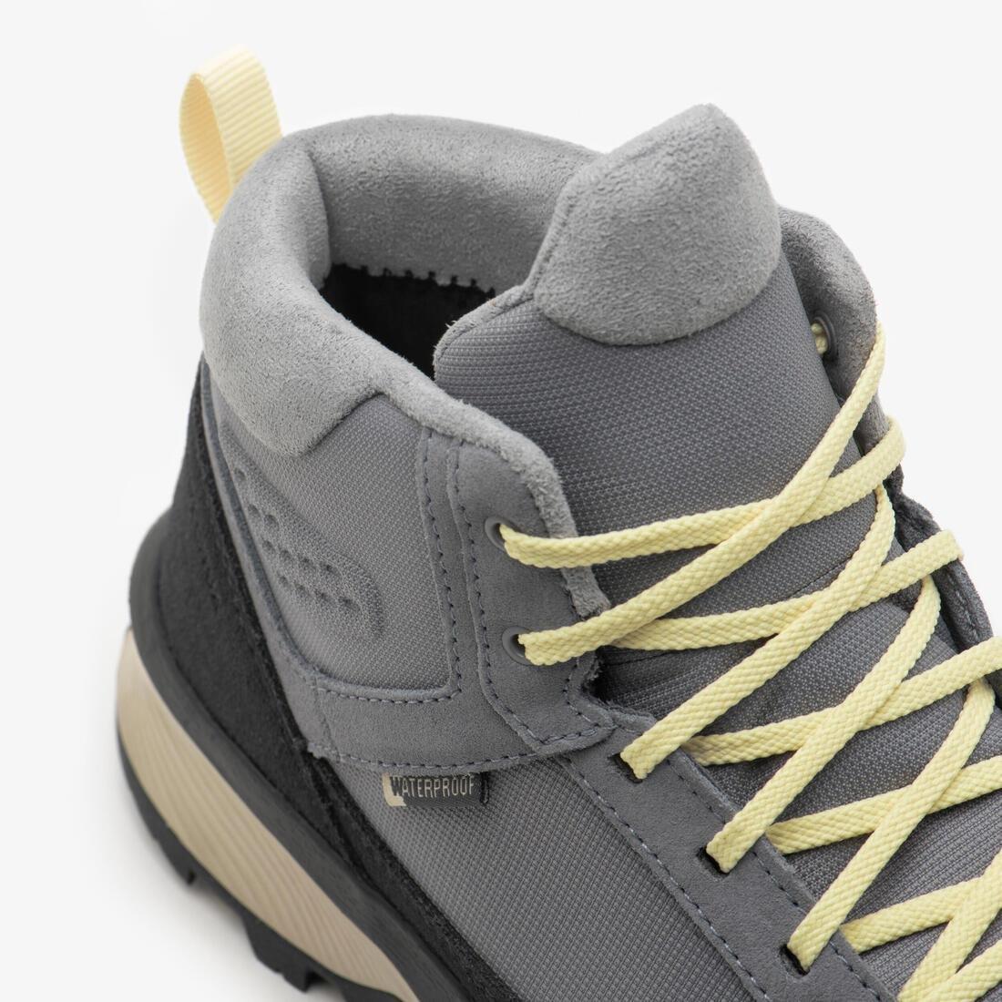 Women Hiking Boots - NH500 Mid Leather WP, Grey, No Color, large image number 7