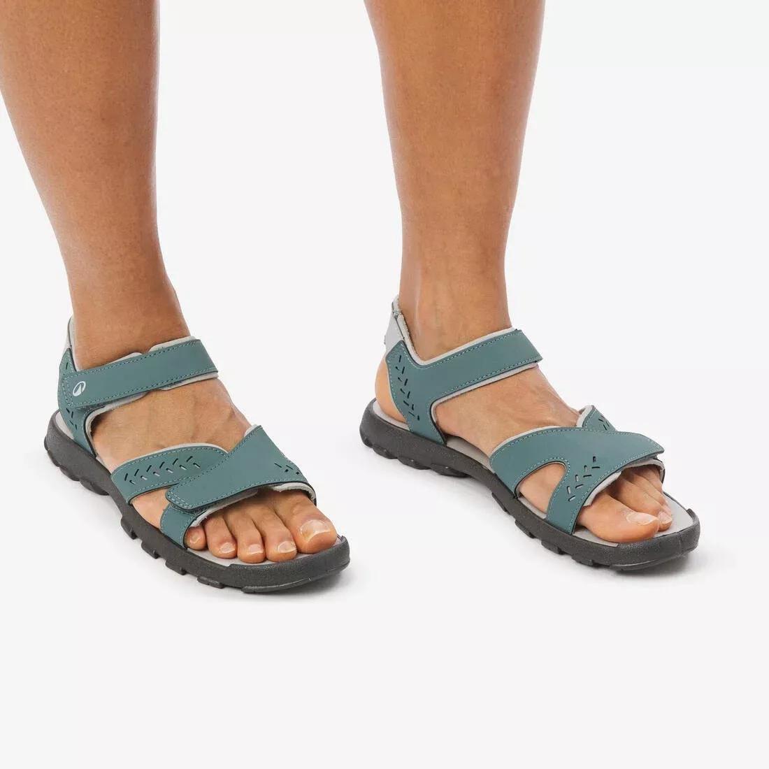 Women Hiking Sandals - NH100, Khaki, No Color, large image number 5