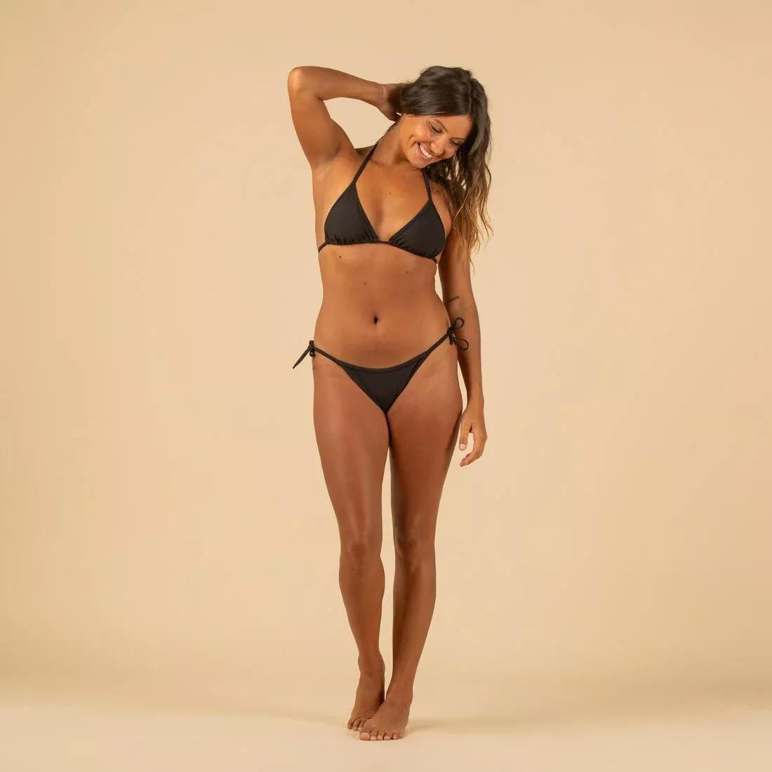 Women Sliding Triangle Swimsuit Top With Padded Cups - Vintage, Blue, 5401_000, large image number 5