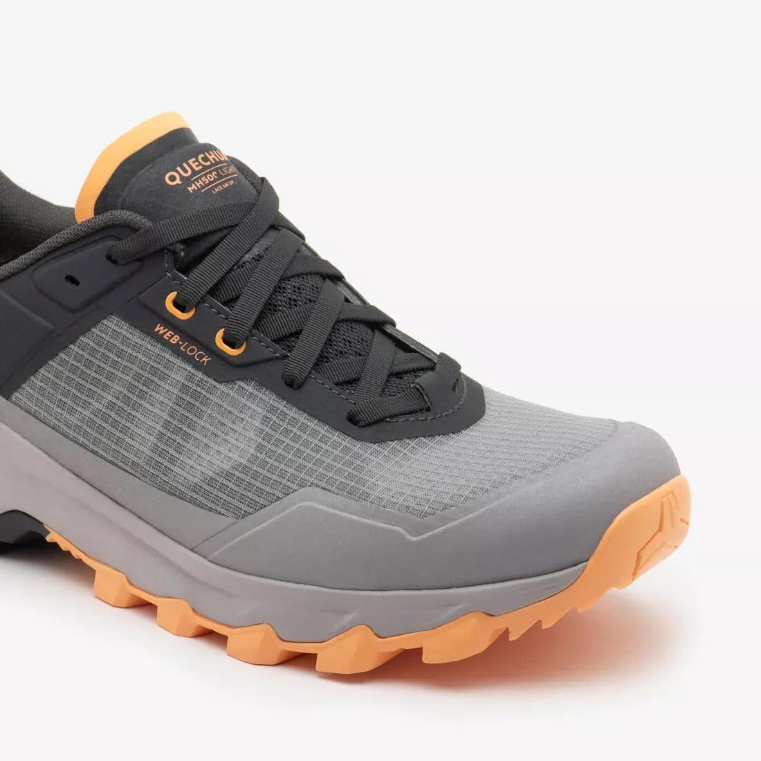 Men lightweight mountain hiking boots - MH500 Light, Grey, No Color, medium