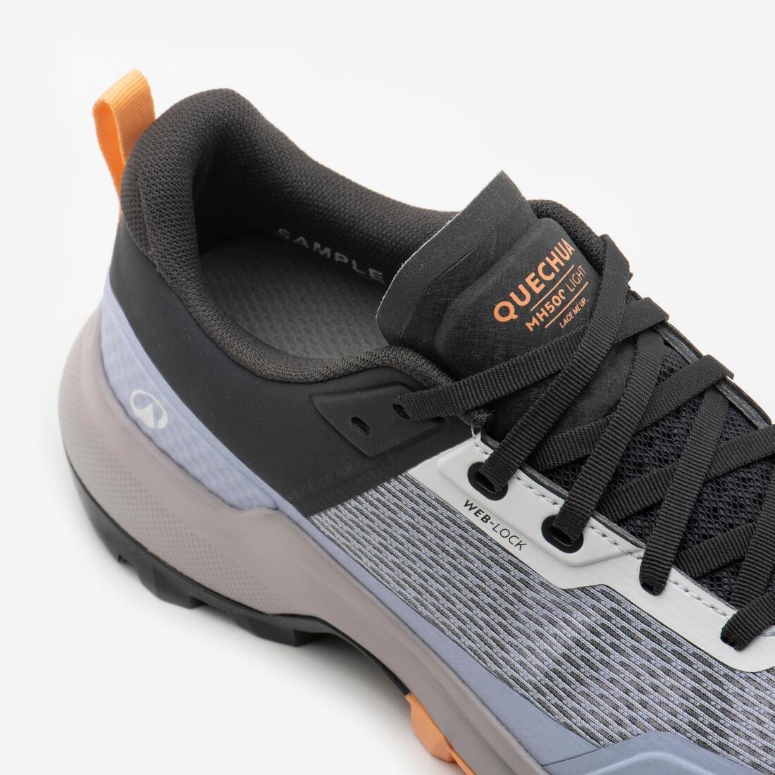 Women Mountain Hiking Boots - MH500 LIGHT, Purple, 5401_000, large image number 6