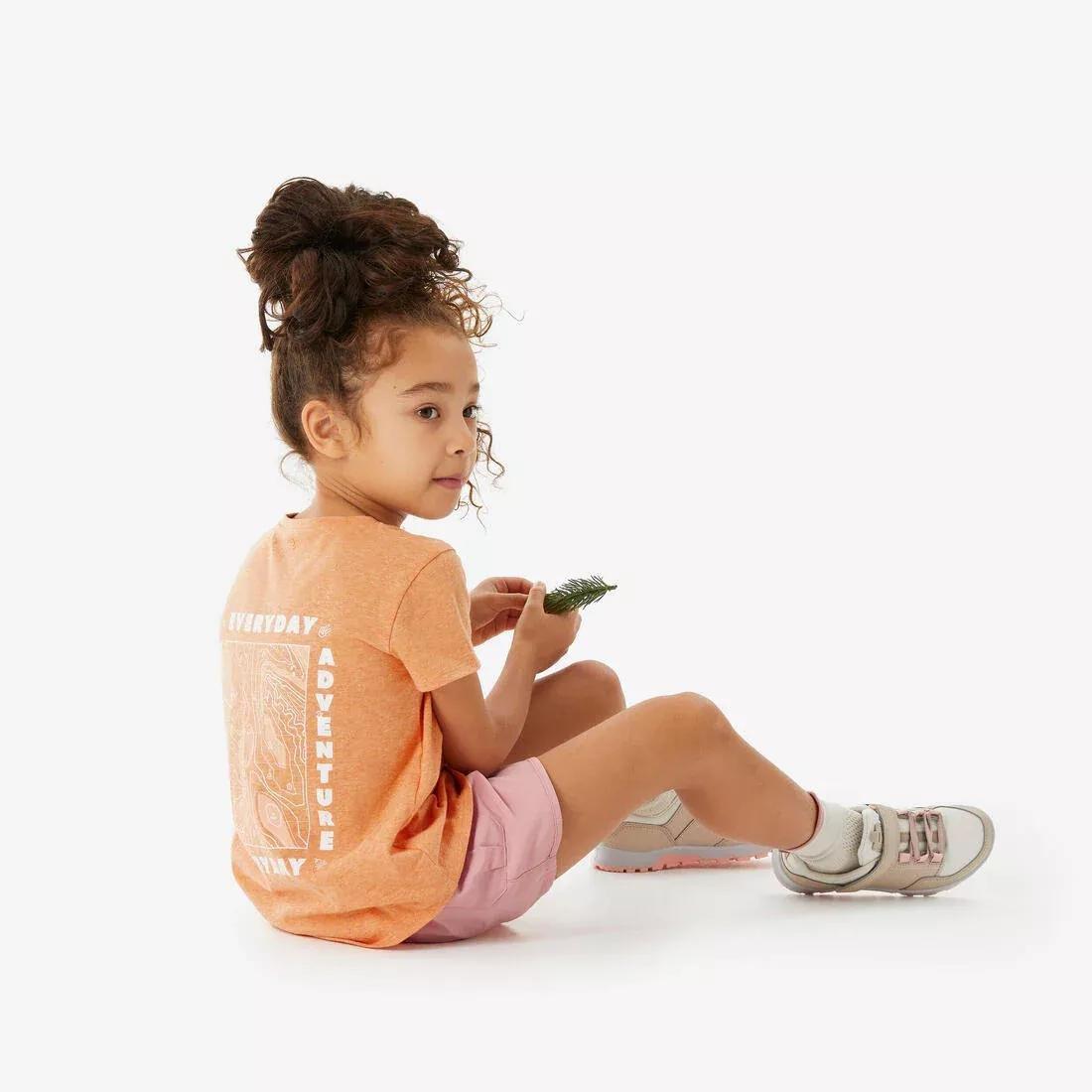 Kids Unisex Hiking T-Shirt - NH100, Orange, 5401_000, large image number 6