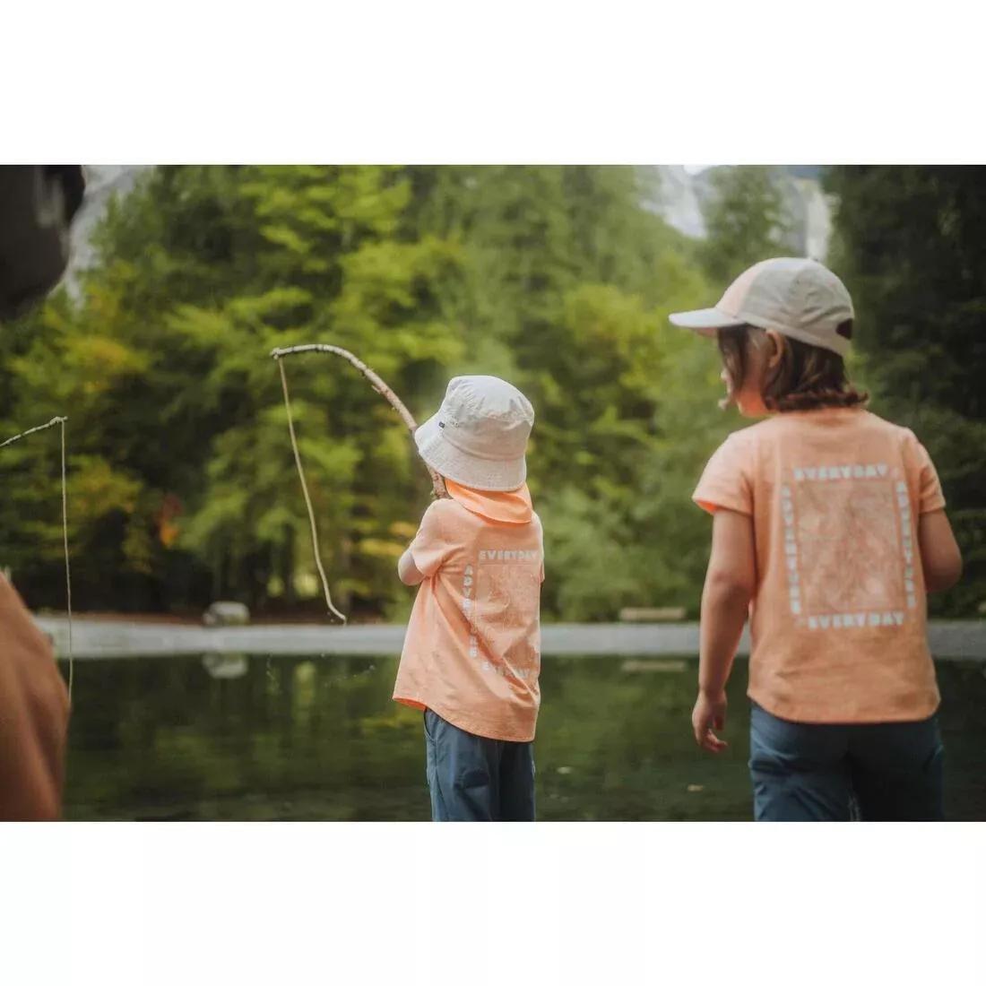 Kids Unisex Hiking T-Shirt - NH100, Orange, 5401_000, large image number 8