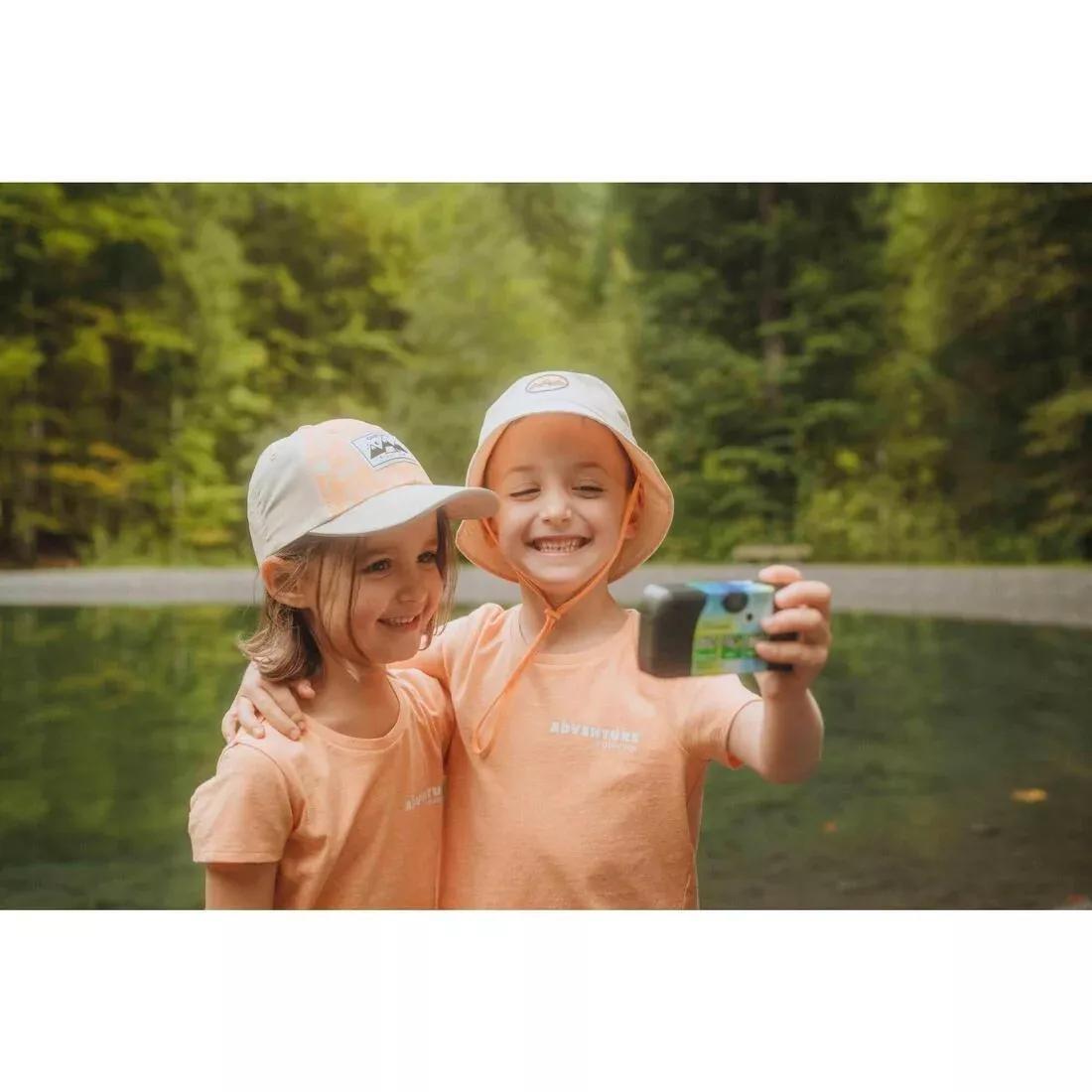 Kids Unisex Hiking T-Shirt - NH100, Orange, 5401_000, large image number 12