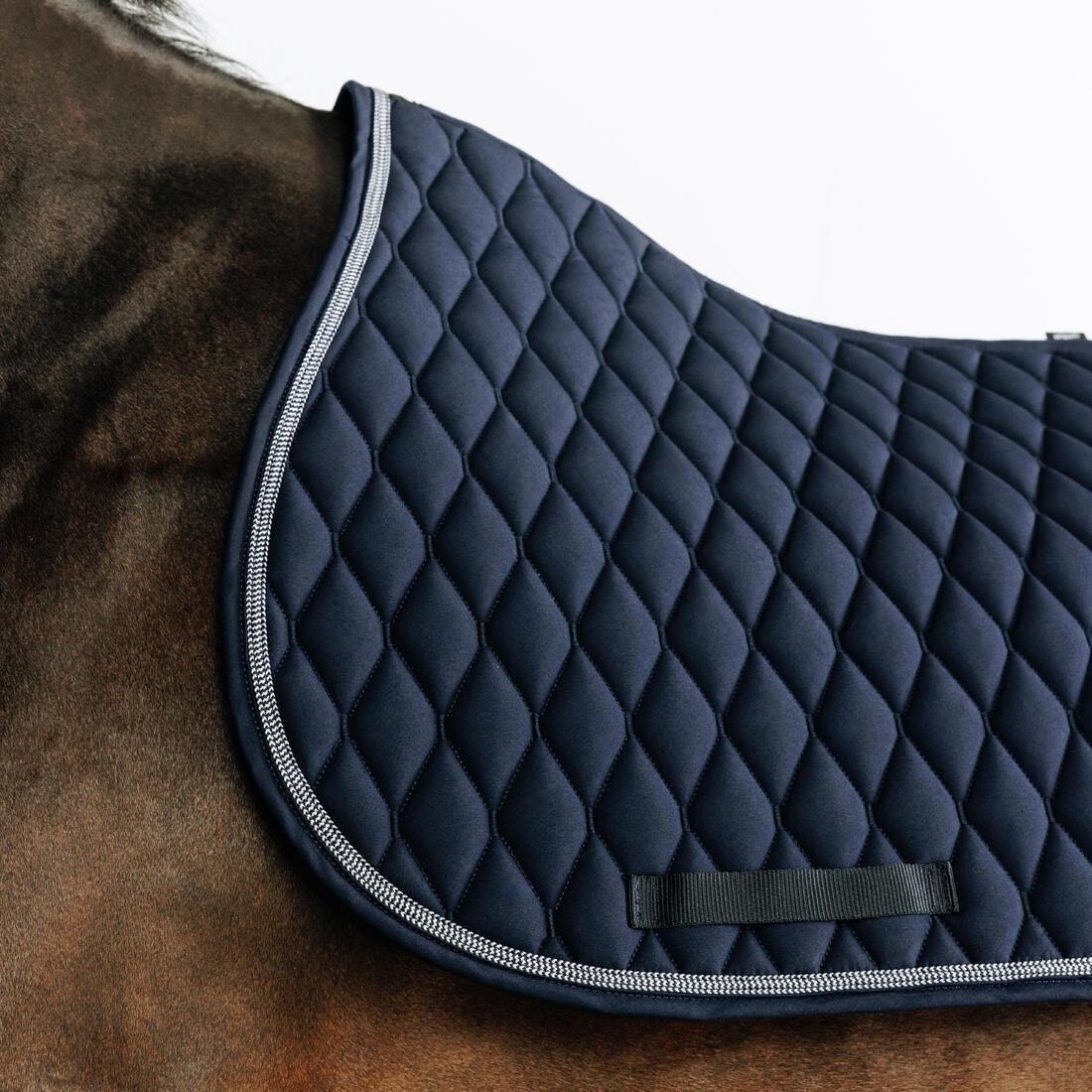 Horse Riding Rhinestone Saddle Cloth For Horse And Pony - 500, Navy, No Color, large image number 2