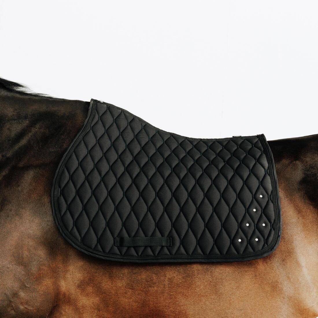 Horse Riding Rhinestone Saddle Cloth For Horse And Pony - 500, Navy, No Color, large image number 5
