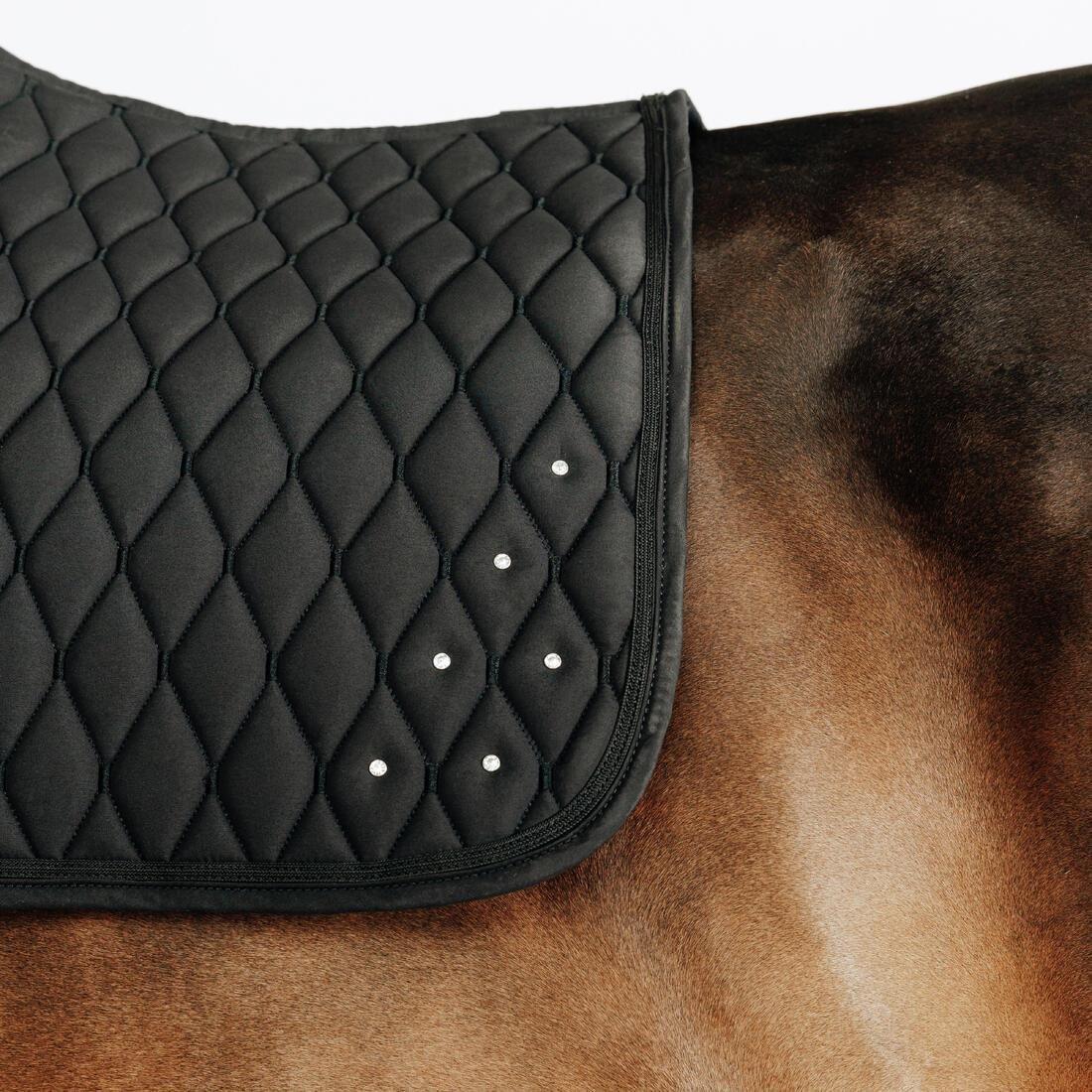 Horse Riding Rhinestone Saddle Cloth For Horse And Pony - 500, Navy, No Color, large image number 7