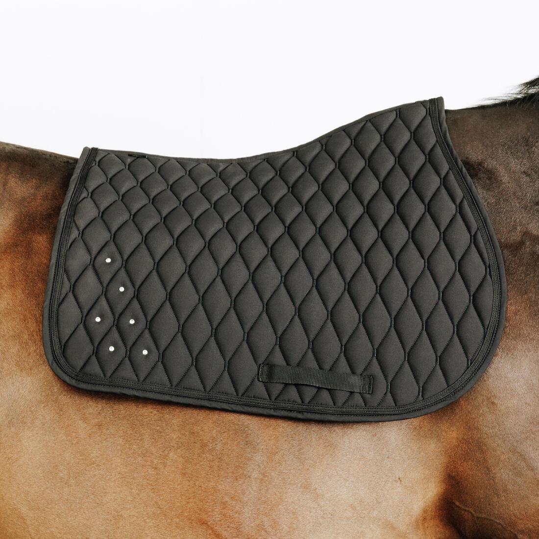 Horse Riding Rhinestone Saddle Cloth For Horse And Pony - 500, Navy, No Color, large image number 8