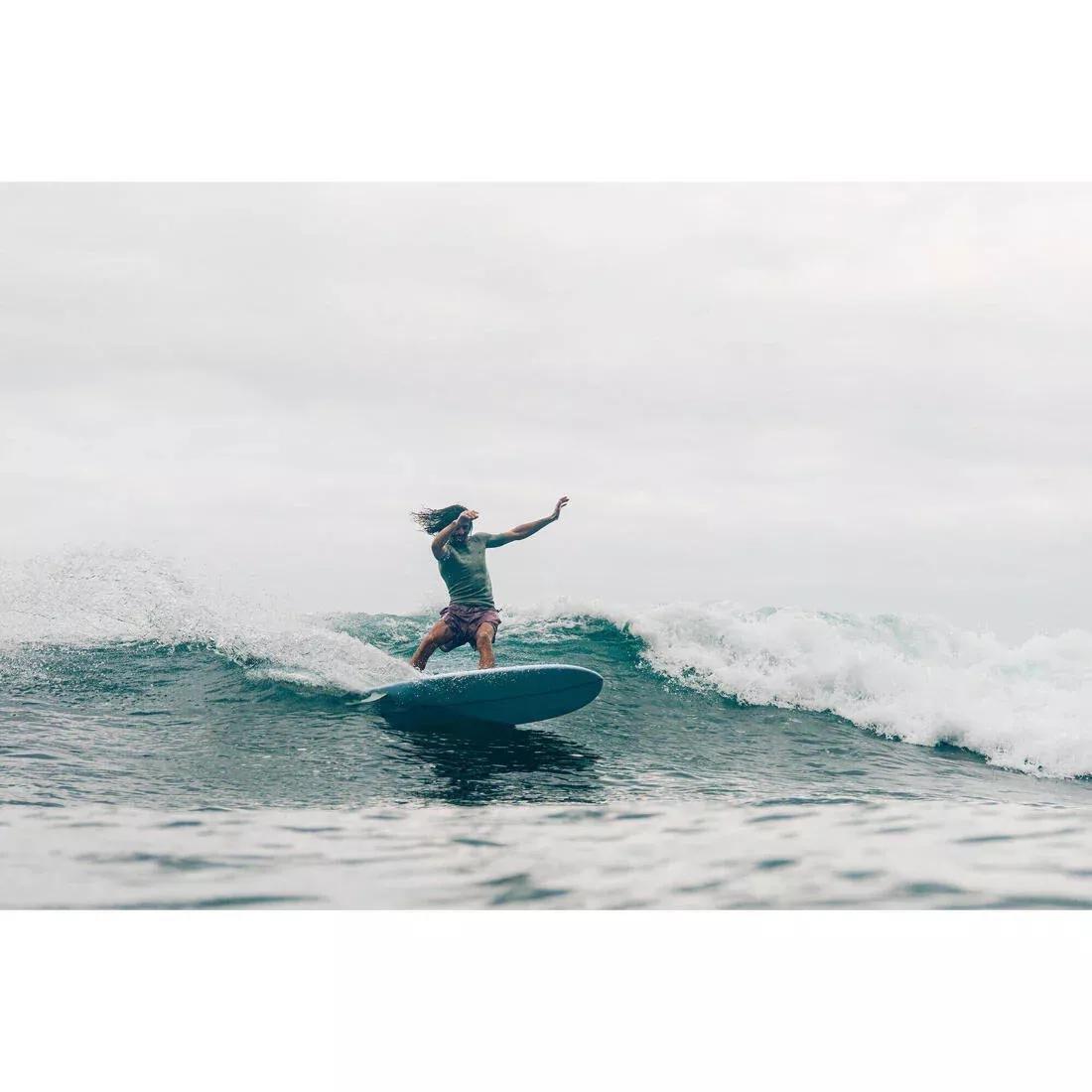 SMOKED BLACK Men's short-sleeved UV-protection surfing T-Shirt - 500 Black Beast, No Color, large image number 8