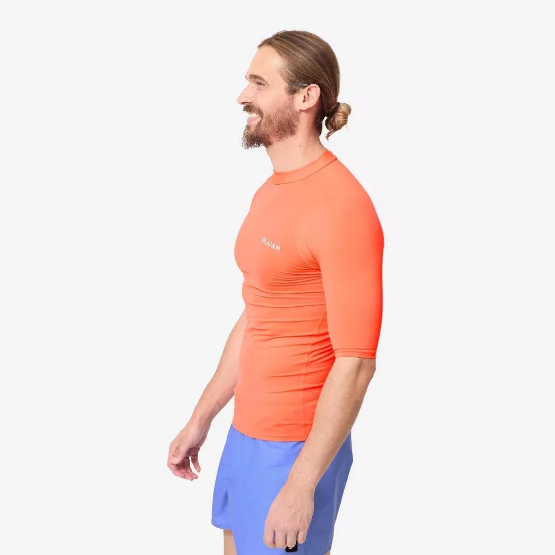 GRAPHITE GREY Men's short sleeve UV-protection T-shirt - 100 neon, No Color, large image number 6