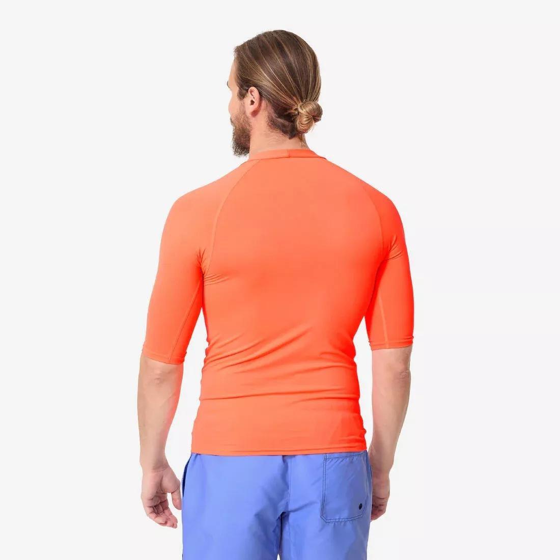 GRAPHITE GREY Men's short sleeve UV-protection T-shirt - 100 neon, No Color, large image number 7