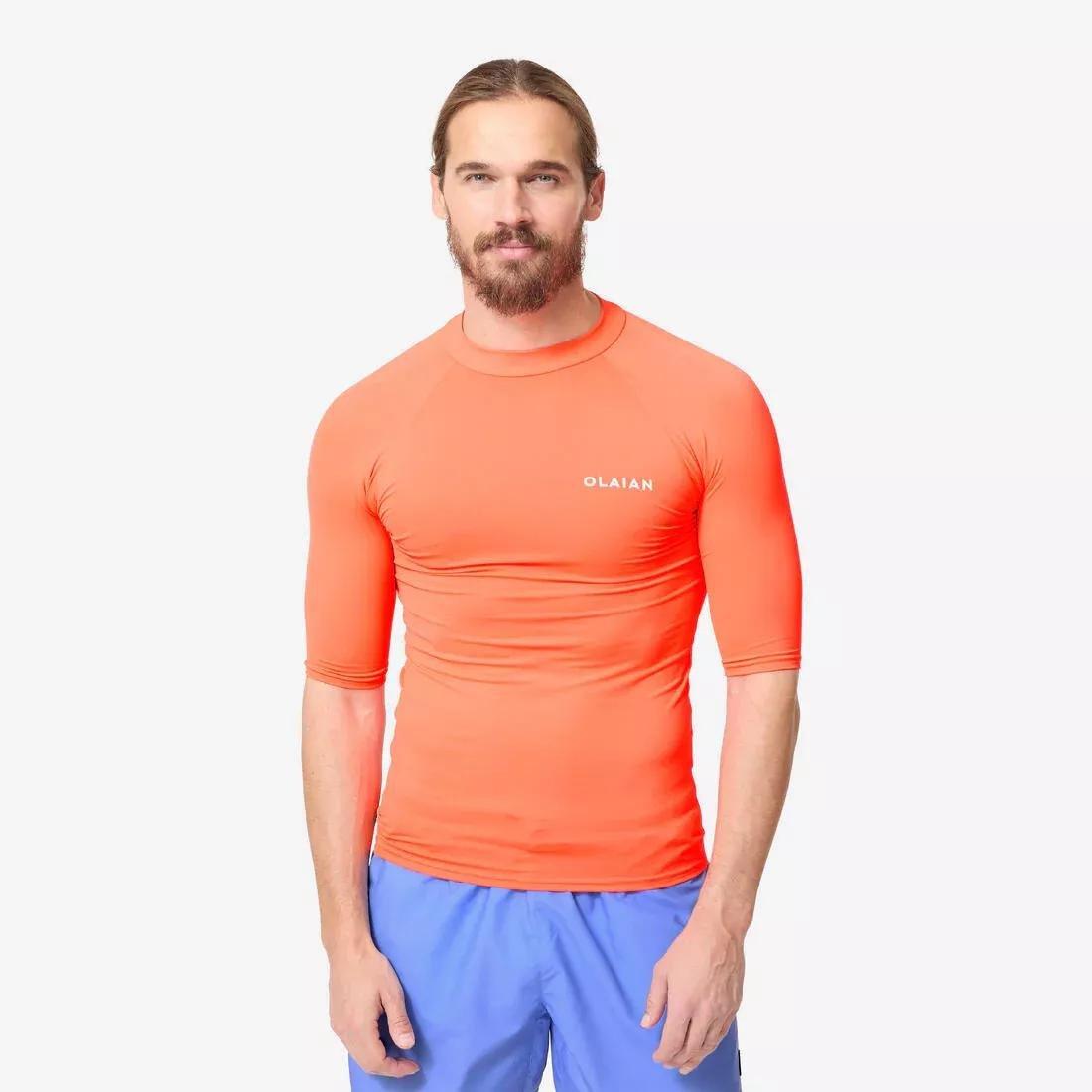 FLAME RED Men's short sleeve UV-protection T-shirt - 100 neon, No Color, large image number 0