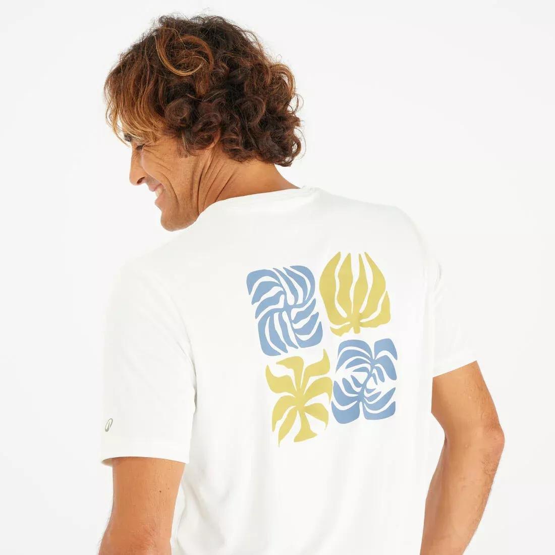 Men Surfing Short-Sleeved Anti-UV T-Shirt, Black, No Color, large image number 8
