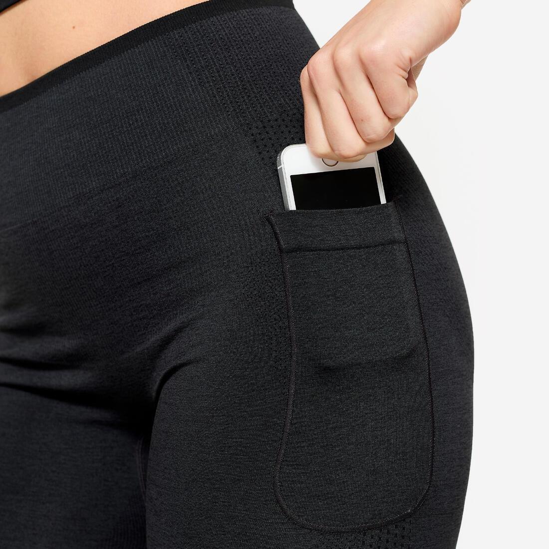 Women Seamless Weight Training Leggings, Grey, No Color, large image number 7